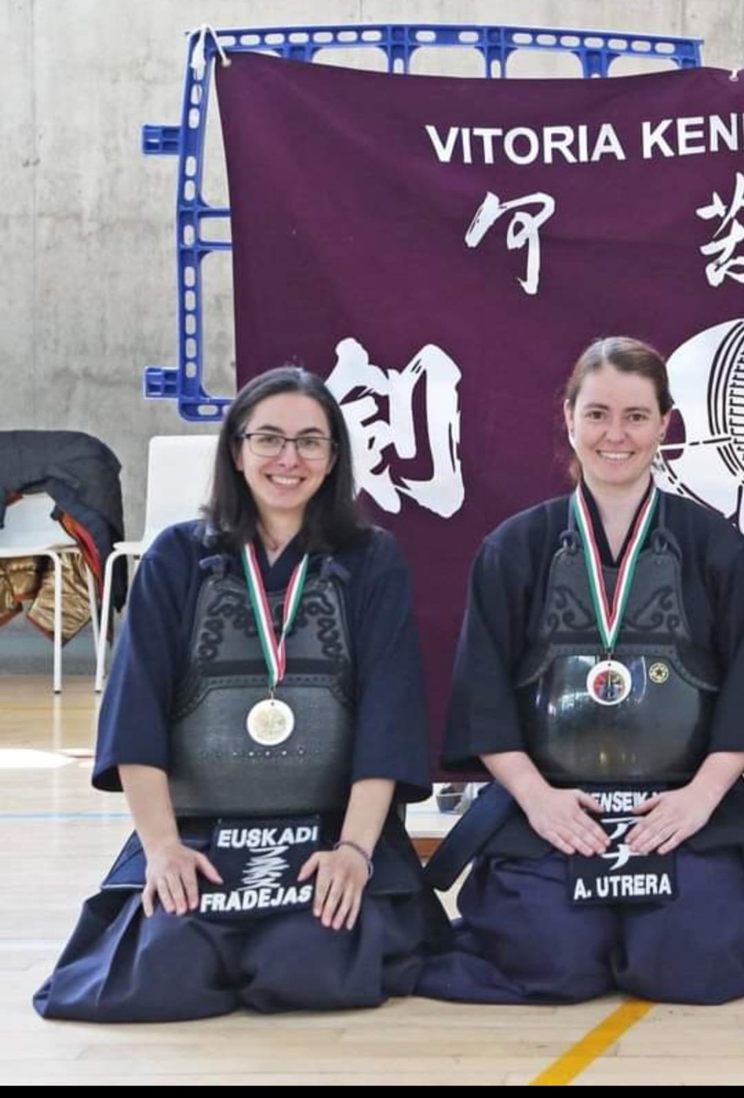Aintzane Fradejas en el campeonate Vasco-Navarro de Kendo en Vitoria-Gasteiz