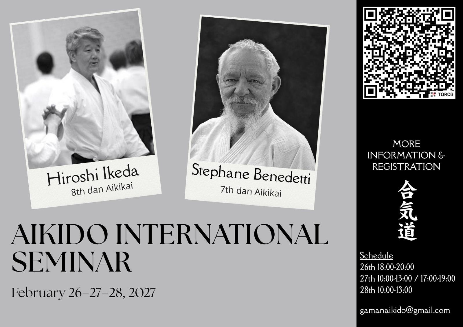 Seminario internacional de Aikido · 26–28 febrero 2027