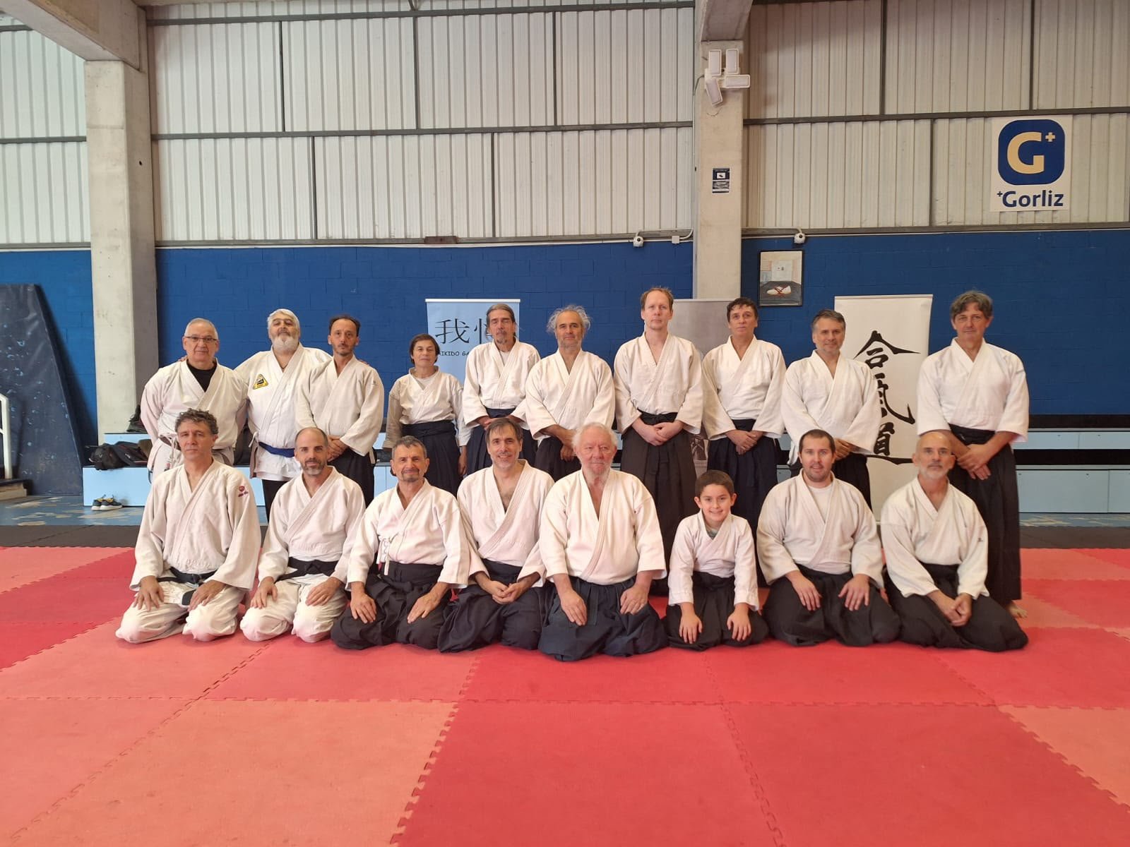 Participantes del curso de Aikido en Gorliz